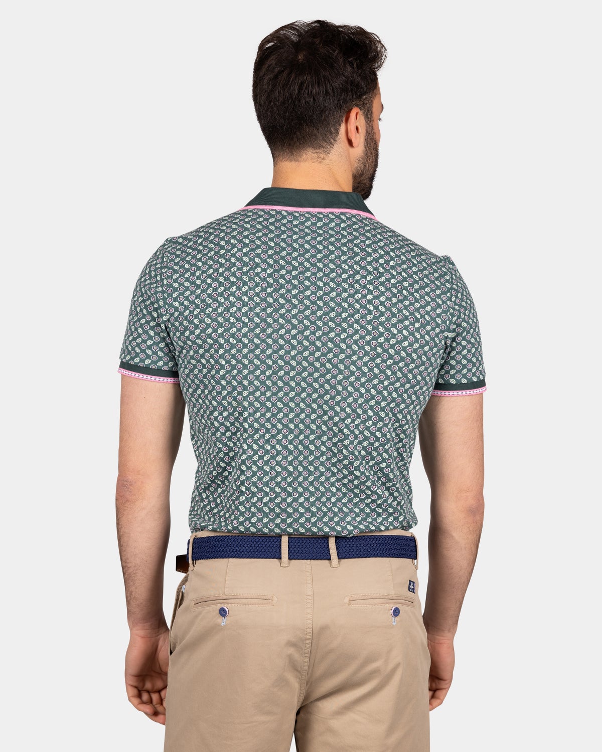 Green poloshirt with graphic print - Classic Green